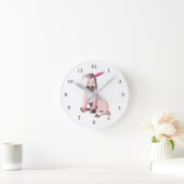 Roze Donkey Fun Wall klok - Schilderen (Huis)