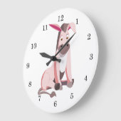 Roze Donkey Grote Klok (Hoek)