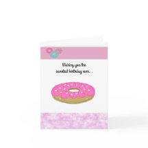 Roze Donut Allerzoetste Verjaardag Ooit
