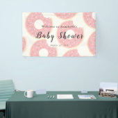 Roze Donut Baby shower Banner (Beurs)