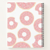 Roze Donut Baby shower Sprinkle Notitieboek (Achterkant)