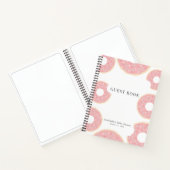 Roze Donut Baby shower Sprinkle Notitieboek (Binnen)