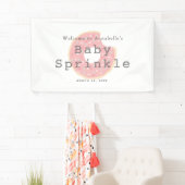 Roze Donut Baby Sprinkle / Douche Banner (Insitu)