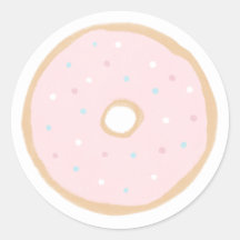 Roze Donut Baby Sprinkle