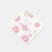 Roze Donut Baby Sprinkle Servet (Hoek)