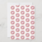 Roze Donut Baby Sprinkle Shower Uitnodiging (Achterkant)