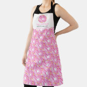 Roze Donut Bakery Dessert, gepersonaliseerd Schort (Insitu)