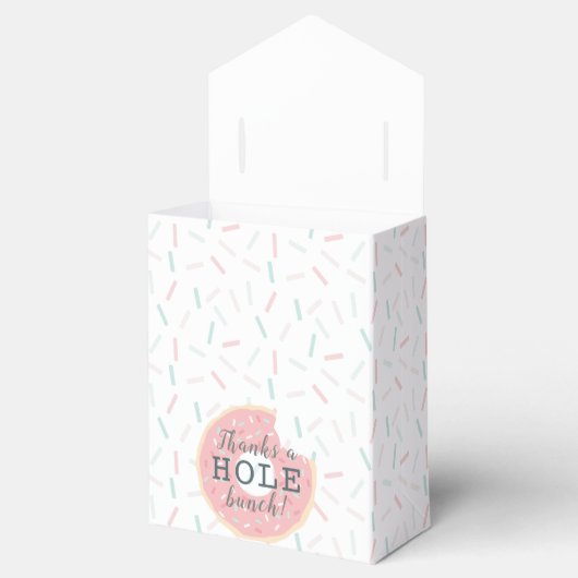 Roze Donut Bedankt een Hole bos Verjaardag Bedankdoosjes (Geopend)