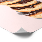 Roze Donut Bruidsdouche Bar Uithangbord Poster (Hoek)