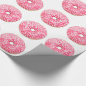 Roze Donut Cadeaupapier (Hoek)