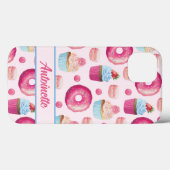 Roze Donut Case-Mate iPhone Case (Achterkant (horizontaal))