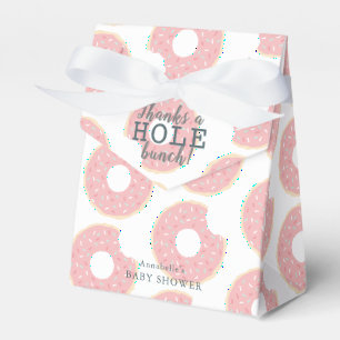 Roze Donut dank u Baby shower cadeau Bedankdoosjes