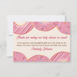 Roze Donut Delight Bedankkaart
