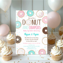 Roze Donut & Diapers Baby Sprinkle