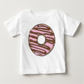Roze Donut, Doughnut, Chocolade, Icen, Bevroren (Voorkant)
