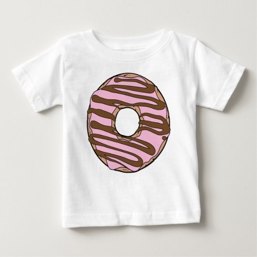 Roze Donut, Doughnut, Chocolade, Icen, Bevroren (Voorkant)
