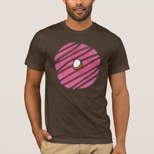 Roze donut Doughnut Donuts Strawberry T-shirt (Voorkant)