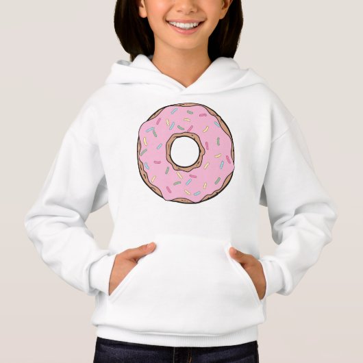 Roze Donut, Doughnut, Frosting, Icing, Sprinkles (Voorkant)