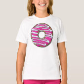 Roze Donut, Doughnut, Icing, Frosting, Glaze T-shirt (Voorkant)