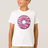 Roze Donut, Doughnut, Icing, Frosting, Glaze T-shirt (Voorkant)