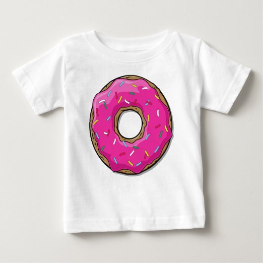 Roze Donut, Doughnut, Icing, Sprinkles, Frosting (Voorkant)