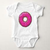 Roze Donut, Doughnut, Icing, Sprinkles, Frosting Romper (Voorkant)