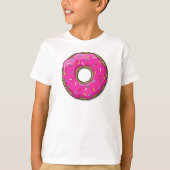 Roze Donut, Doughnut, Icing, Sprinkles, Frosting T-shirt (Voorkant)