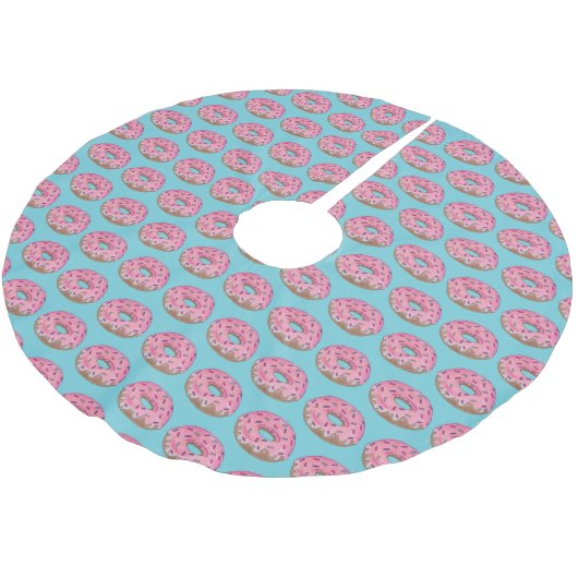 Roze Donut Doughnut Sprinkles Frodie Foodie Kerstboom Rok (Gekanteld)