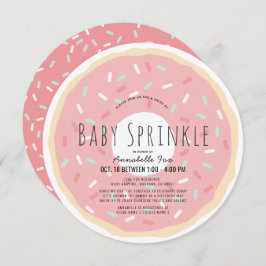 Roze Donut Drive-by Baby Sprinkle Douche Circle Kaart