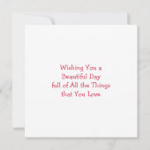 Roze donut en koffie | Contact houden Kaart (Achterkant)