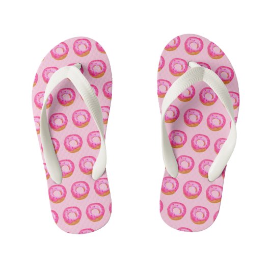 roze donut kinder teenslippers (Voetbed)