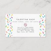 Roze Donut Logo Visitekaartje (Achterkant)