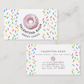Roze Donut Logo Visitekaartje (Voorkant / Achterkant)