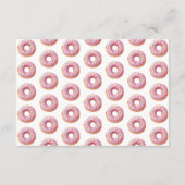 Roze Donut Luier Raffle Informatiekaartje (Achterkant)