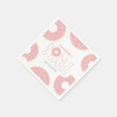 Roze Donut & Luiers Baby Sprinkle Meisje Servet (Hoek)