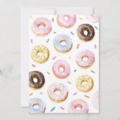 Roze Donut Meisje Tijd Capsule Nota Bericht Kaart (Achterkant)