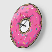Roze Donut met springen Grote Klok (Hoek)