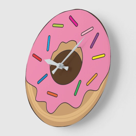 Roze Donut met springen Grote Klok (Hoek)