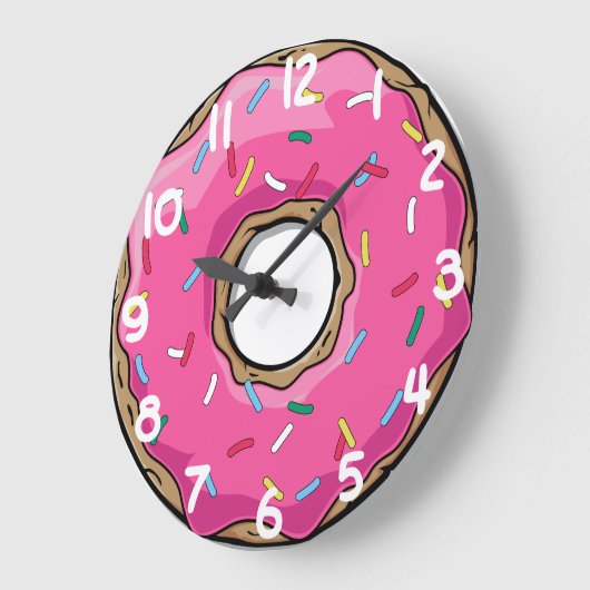 Roze Donut met springen Grote Klok (Hoek)