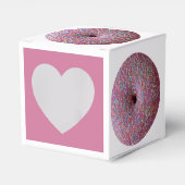 Roze donut met sprinkeltjes bedankdoosjes (Voorkant Zijde)