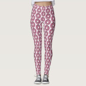Roze donut met sprinken leggings (Voorkant)