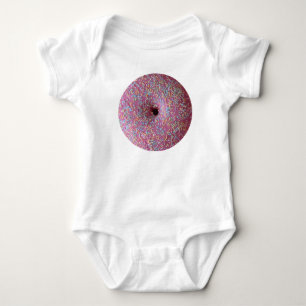 Roze donut met sprinken romper