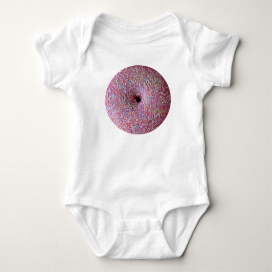Roze donut met sprinken romper (Voorkant)