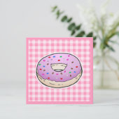 Roze Donut Moederdag Kaart (Staand voorkant)