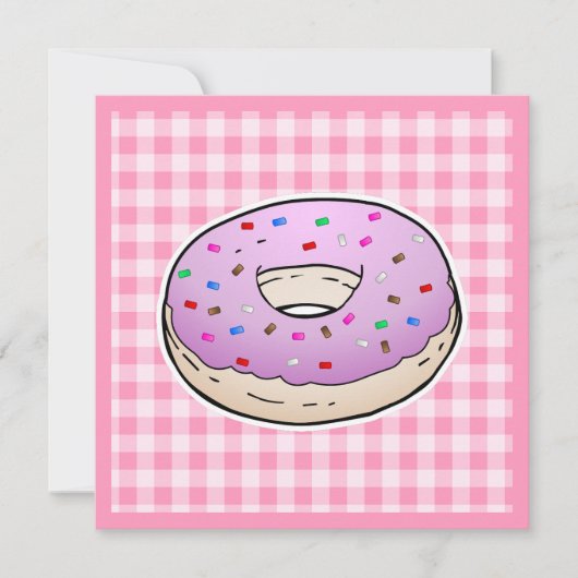Roze Donut Moederdag Kaart (Voorkant)