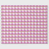 Roze donut ontworpen inpakpapier (Vlak)