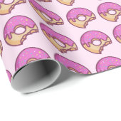 Roze donut ontworpen inpakpapier (Rol Hoek)