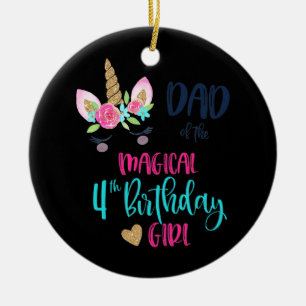 Roze Donut Pap van de bruidsfeest. Keramisch Ornament