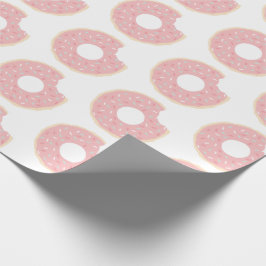 Roze Donut Patroon Wrapping Papier