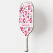 Roze Donut Pattern Pickleball Paddle (Links)
